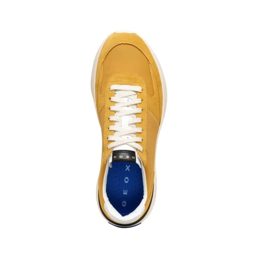 Blue Touch GXRN 01 Men's Sneakers Yellow Suede Mesh Breathable Comfortable High Sole Urban Design 42 Modern Style Casual Shoes U656KA 02214 C2000 - Geox - Image 6
