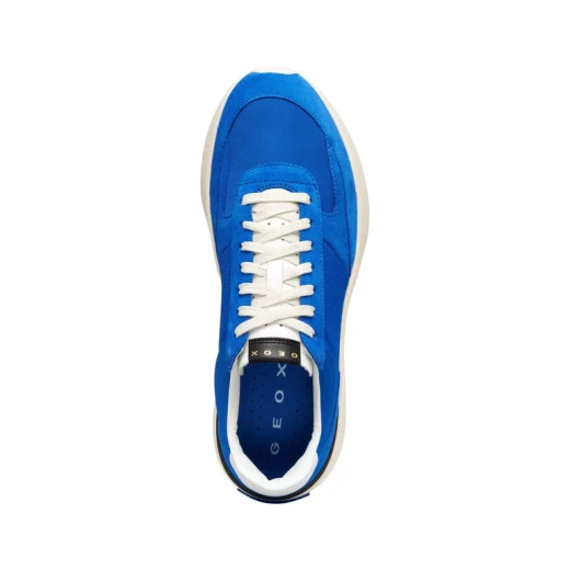 Blue Touch GXRN 01 Men's Sneaker Royal Edition 45 Suede Mesh Upper Breathable Comfortable High Sole Urban Design Modern Style Item U656KA 02214 C4011 Perfect Fit - Geox - Image 6