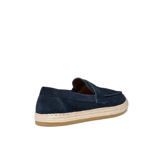 Pantelleria Men's Suede Espadrille Moccasins Navy Blue Size 42 - Geox - Image 8