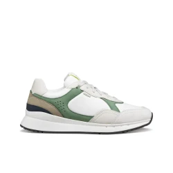 Branthon Men's Sneakers White Color 40 Size Metropolitan Design Running Inspired Nubuck Effect Fabric Comfortable Cushioned Sneakers U65LCB.0EK11.C1ZD3 Model For Daily Wear