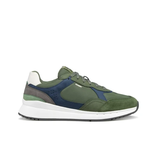 BRANTHON Man Musk Sneakers 40, Nubuck Effect Fabric and Running Inspired Design, Metropolitan Style, Cushioned Comfort for Men