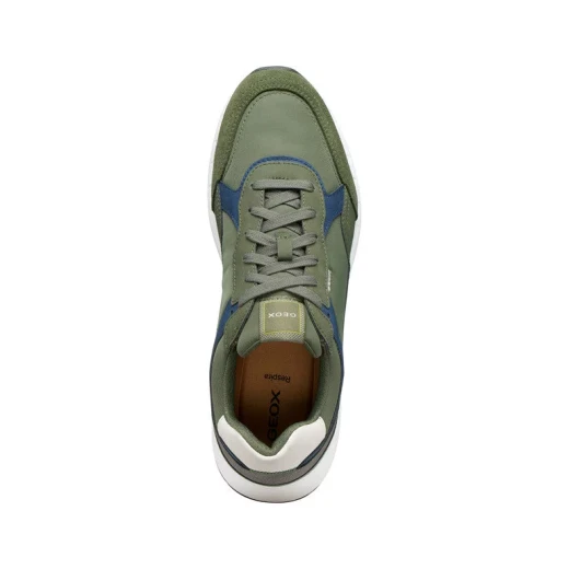 BRANTHON Men's Metropolitan Running Inspired Sneakers Musk 42 Featuring Nubuck Effect Material and Fabric for Optimal Comfort and High Cushioning U65LCB.0EK11.CB34K - Geox - Image 7