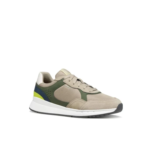 Branthon Men's Running Inspired Sneaker Musk Color 42 Featuring Nubuck Effect Fabric and Superior Cushioning for Metropolitan Style and All Day Comfort - Geox - Image 3