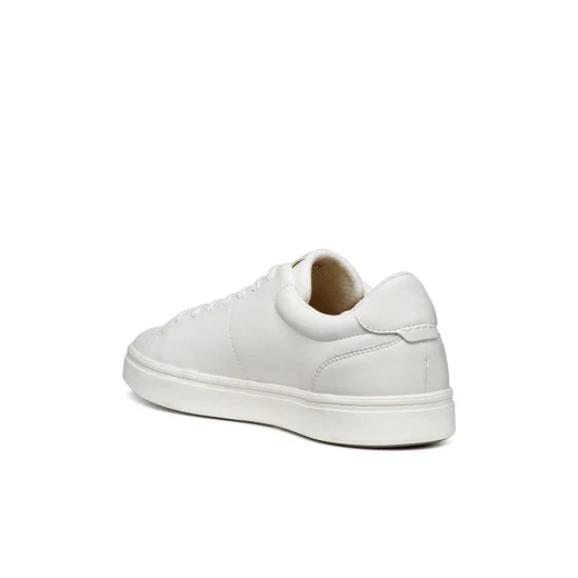 Baltmoore Men's Sneaker White Coated Leather Urban Style Comfort 43 Designed for City Wear Modern Contemporary Look Featuring Item Code U65LDD.0009B.C1000 - Geox - Image 6