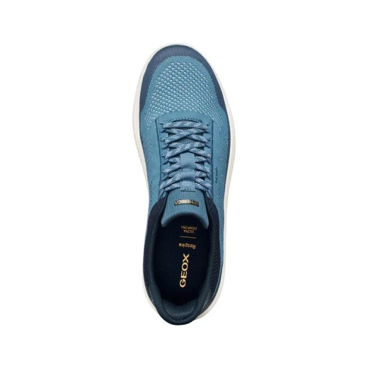 Geox Spherica Plus Men's Sneakers Avio Blue Size 42 Hands Free Slip On Knitted Fabric Nubuck Effect Breathable Cushioned Ultra Comfort Casual Shoes ITEMCODE U65MPE 06KEK C4KF4 - Geox - Image 7