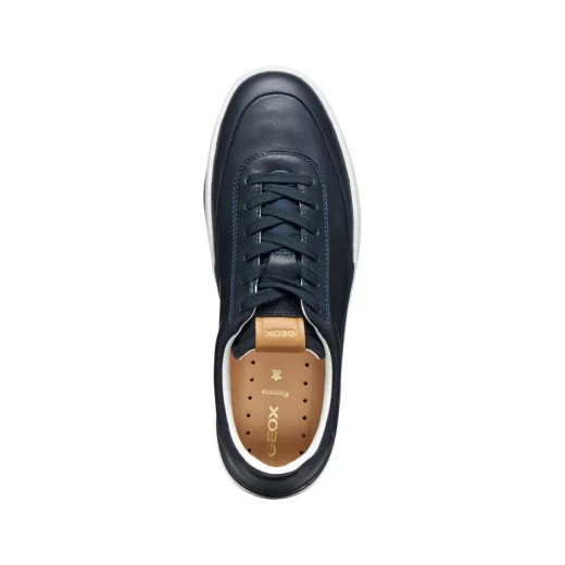 Dynamia Men's Navy Blue Sneakers Crafted from Premium Nappa Leather for Ultimate Comfort and Sporty Style, Casual Shoes, Size 45, ITEMCODE U65MZA.00085.C4002 - Geox - Image 6
