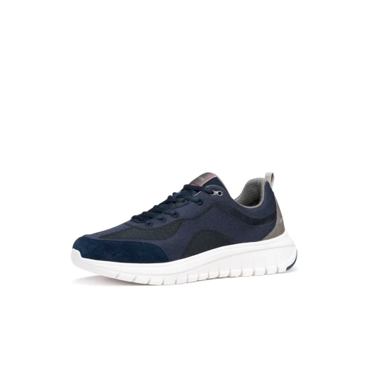 Diadora Flextride R Man Navy Running Sneakers Woven Fabric Suede Upper for Men Size 43 Sporty Casual Comfort Flexibility Elasticity with Every Step ITEMCODE U65N4A 0ZI22 C4002 - Geox - Image 4