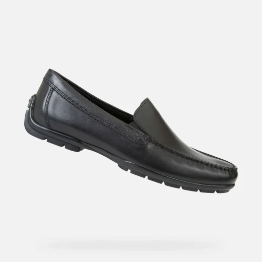 Geox Moner 2Fit Men's Loafer Black Leather 41 Comfortable Breathable Shoes - Geox - Image 2