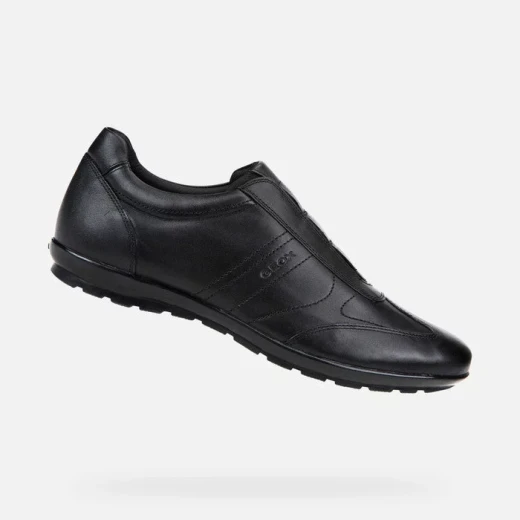 Geox Symbol Man Slip On Leather Shoes Black Size 42 Comfortable Breathable Casual Versatile Design Modern Edge Slip On Style Suitable For Everyday Wear Item Code U74A5C 00043 C9999 Geox Symbol Man Slip On Leather Shoes Black Size 42 Comfortable Breathable Casual Versatile Design Modern Edge Slip On Style Suitable For Everyday Wear Item Code U74A5C 00043 C9999