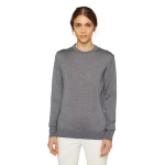 Geox Knit Woman's Sweater in Grey, Size Small, Featuring Patented Breathable Fabric and Waterproof Membrane, Quick Delivery and Easy Exchange at Geox Stores