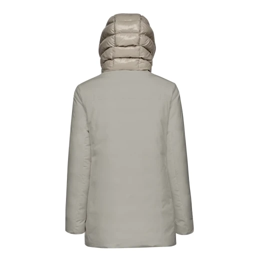 Geox Spherica Woman's Reversible Jacket with Hood, Recycled Padding, Breathable Design, and Quilted Interior, Size 38 in Sage Color, Fast Delivery and Easy Exchange - Image 3