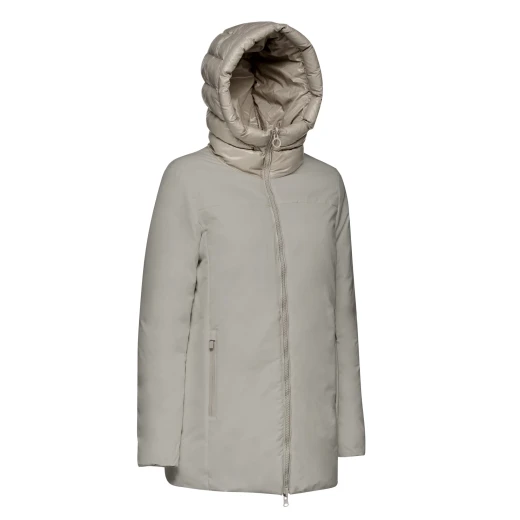 Geox Spherica Woman's Reversible Jacket with Hood, Recycled Padding, Breathable Design, and Quilted Interior, Size 38 in Sage Color, Fast Delivery and Easy Exchange - Image 4