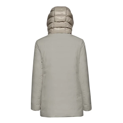 Geox Spherica Woman's Reversible Jacket with Hood, Recycled Padding, Breathable Design, and Quilted Interior, Size 38 in Sage Color, Fast Delivery and Easy Exchange - Image 7