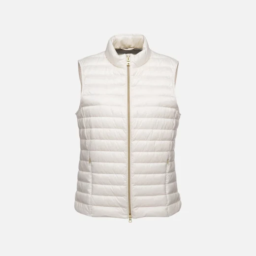 JAYSEN Woman Sleeveless Down Jacket Off White 40 Ultra-Light Cosy Design Quilted Nylon Perfect for Casual Styling for Unsettled Weather - Geox - Image 2