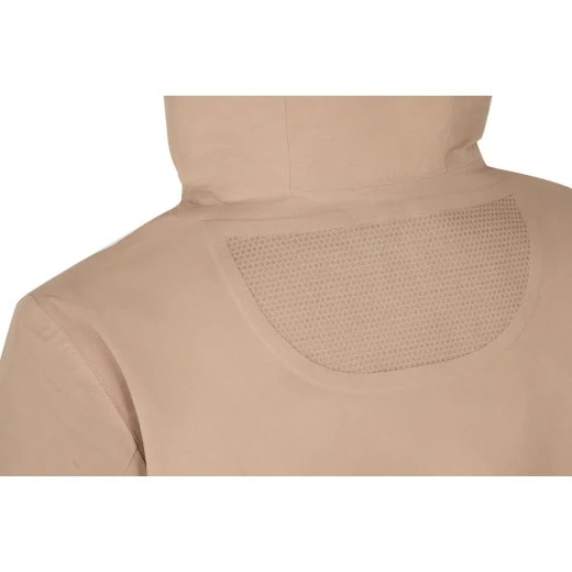 HOARA Woman's Parka Jacket Waterproof Hi Tech Fabric Belted Waist Recycled Thermore Ecodown Padding Size 46 Natural Color Modern Winter Coat - Hoara woman - Image 7