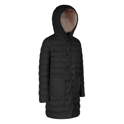 Myluse Women's Parka Jacket Black 38 Recycled Polyester Water Resistant - Myluse - Image 3