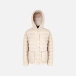 Myluse Woman Down Jacket 38 Mid Moonbeam Lightweight Urban Style Wind and Rain Protection Down Padding Perfect for Start of Season Polyester Crafted - Mid moonbeam