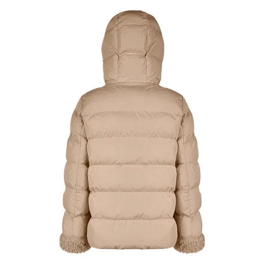 Vilde Women's Parka Jacket Natural 46 Recycled Polyester Winter Coat - Geox - Image 9