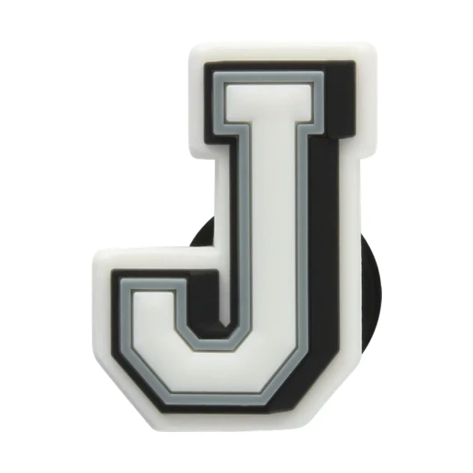Crocs Jibbitz Letter J Shoe Charm, Customizable Accessory for Clogs and Sandals, Show Your Unique Style, Easy to Attach, Item Code, Fast Delivery - Crocs - Image 2