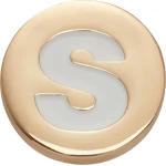 زينة حرف S ذهبي لكروكس، إكسسوار شخصي يبرز أسلوبك، سهل التركيب، تصميم متين، متوافق مع جميع موديلات كروكس - كروكس