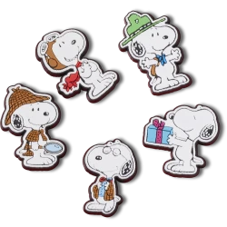 Crocs Jibbitz Peanuts 5 Pack Charms for Shoes, Snoopy, Woodstock, and Friends
