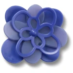 Jibbitz Blooming Dark Blue Flower Charms for Crocs Shoes Accessories - Jibbitz