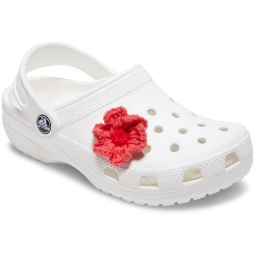 زينة حذاء جيبيتز وردة كروشيه وردي لـ Crocs Classic متوافق مع 13 فتحة إكسسوارات ممتعة سحرية زينة جذابة للأحذية سهلة التركيب - كروكس - Image 6