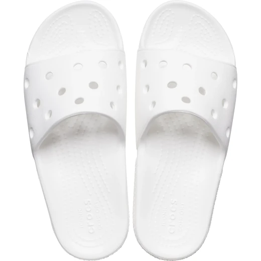 Crocs Kids Classic Slide Sandals White Size 29 30 for Boys and Girls - Crocs - Image 3