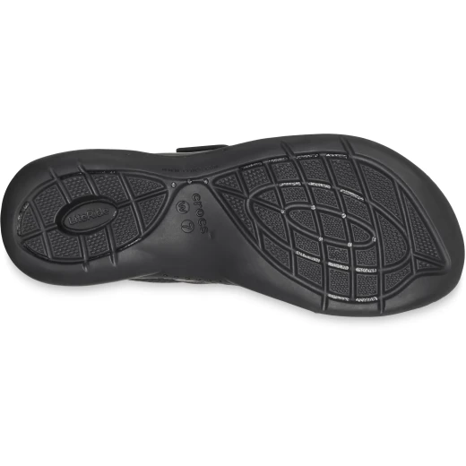صنادل كروكس لايترايد 360 النسائية سوداء مريحة للقدم مقاس 36 37 تصميم خفيف الوزن وقابل للتنفس بحزامين توفير أقصى درجات الأناقة والدعم - كروكس - Image 5