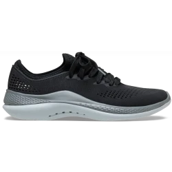 Crocs Men's LiteRide™ 360 Pacer Sneakers in Black, Sizes 39-40. Experience World Class Comfort with These Innovative and Stylish Shoes. Features LiteRide™ Foam Cushioning.