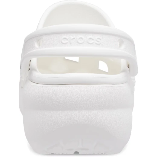 Crocs Women's Classic Platform Clog Shoes in White, Featuring Elevated Design, Customizable Backstrap, and Jibbitz Charms Compatibility, Sizes 41 42 - Crocs - Image 5