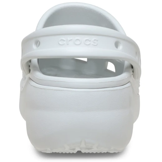 Crocs Women's Classic Platform Clog Off White Comfortable Slip On Shoes Featuring Contoured Outsole and Customizable Backstrap for Jibbitz Charms Sizes 39 40 - Crocs - Image 5