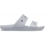 Crocs Classic Unisex Sandal Grey Size 42 43 Comfortable Footwear with Crocs Logo Charm for Beach and Backyard Wear, Featuring Dual Straps and Customizable with Jibbitz™ Charms - Crocs