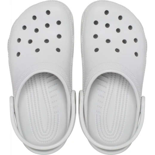 Crocs KIDS Classic Clog Grey Comfortable Lightweight Shoes Size 37 38 Versatile Iconic Design for Everyday Wear Easy to Clean and Quick Drying with Pivoting Heel Straps - Crocs - Image 4