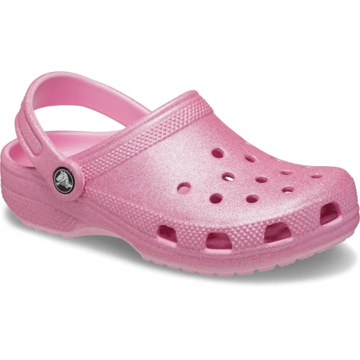 شبشب كروكس كلاسيكي لامع للأطفال باللون الوردي، مقاس 19-20، شبشب خفيف ومريح للأطفال الصغار. يتميز بأشرطة كعب دوارة لملاءمة آمنة، وقابل للتخصيص بزخارف Jibbitz. - كروكس - Image 7