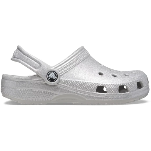 Crocs Kids Classic Glitter Clog Grey 28 29 Sparkly Comfortable Shoes - Crocs - Image 10