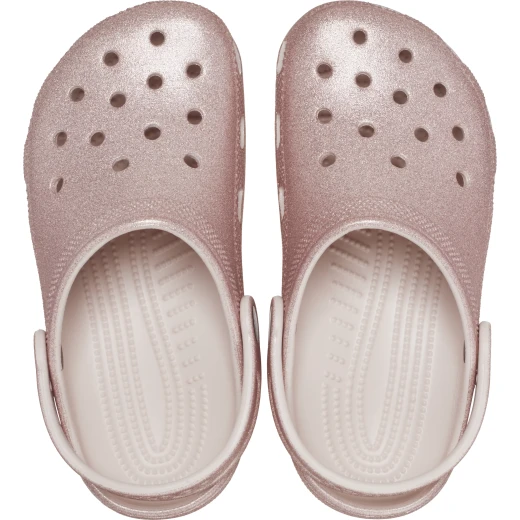 Crocs Kids Classic Glitter Clog Pink 30-31 Sparkly Comfortable Shoes - Crocs - Image 7