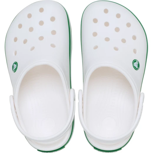 Crocs Toddlers Crocband Clog White Lightweight Comfortable Support Sporty Design 29 30 Croslite Material Iconic Clogs Perfect for Everyday Wear Durable Outsole Contoured Footbeds - Crocs - Image 4