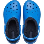 شبشب كروكس كلاسيك مبطن للأطفال باللون الأزرق مقاس 23 24 شباشب شتوية - كروكس
