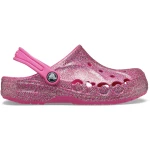 Crocs Toddlers' Baya Glitter Clogs Purple 23 24 Lightweight and Comfortable Clogs with Advanced Ventilation Featuring the Crocs Logo for Breathability Perfect for Little Ones - Crocs