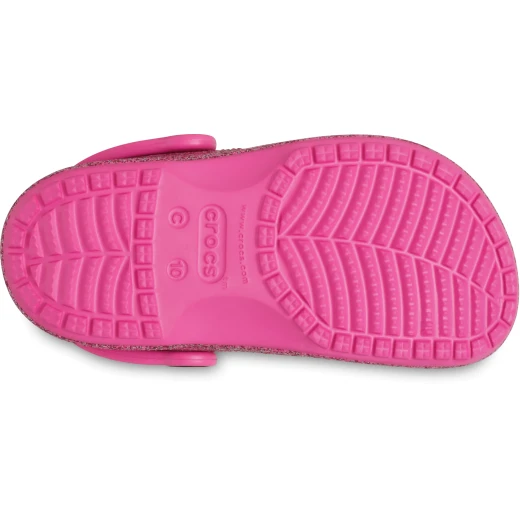 Crocs Toddlers' Baya Glitter Clogs Purple 23 24 Lightweight and Comfortable Clogs with Advanced Ventilation Featuring the Crocs Logo for Breathability Perfect for Little Ones - Crocs - Image 6