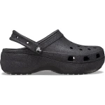 Crocs Women's Classic Platform Glitter Clog Black, Sizes 36 37. Elevated Classic Clogs with a Sparkly Glitter Finish. Contoured Outsole, Comfortable and Versatile Women's Footwear. - Crocs