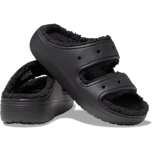Cozzzy Unisex Classic Sandal Black with Fuzzy Liner and Heightened Outsoles Sizes 42 43 Perfect for Comfort and Personalization with Jibbitz Charms - Crocs - Image 12