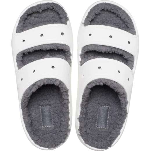 Crocs Unisex Classic Cozzzy Sandal White Fuzzy Lined Comfort Footwear Sizes 36 37 Lightweight Design with Customizable Jibbitz - Crocs - Image 19