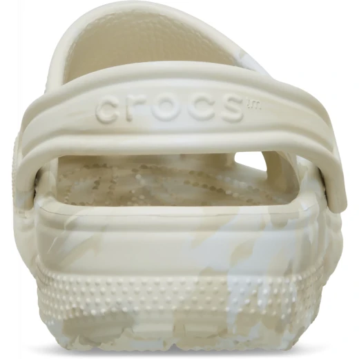 شبشب كروكس كلاسيك للأطفال بنمط رخامي بيج مقاس 32 33 راحة خفيفة الوزن - كروكس - Image 5