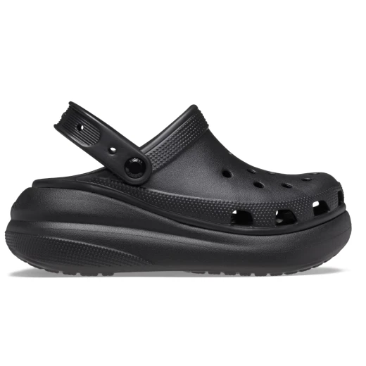 شبشب كروكس كراش للجنسين باللون الأسود مريح 37 38 بتصميم جريء ومميز، يوفر ارتفاعًا إضافيًا، مثالي للاستخدام اليومي مع حزام خلفي دوار لتثبيت آمن - كروكس - Image 18