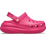 Crocs Women's Classic Crush Clog Pink Comfortable Shoes for Women Sizes 37-38 Featuring Added Height and Bold Design Perfect for Personalization with Jibbitz - Crocs