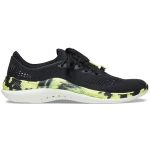 Crocs Unisex LiteRide 360 Marbled Pacer Sneakers Black Size 41-42 Featuring LiteRide Foam Cushioning Breathable Matlite Motion Upper Unique Marbling Design - Crocs