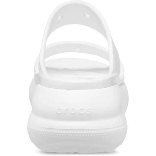 صنادل كروكس كلاسيك كراش للجنسين باللون الأبيض، تصميم جريء ومميز، نمط بحزامين، ثقوب جيبتز للتخصيص، مقاسات 46-47 - كروكس - Image 12