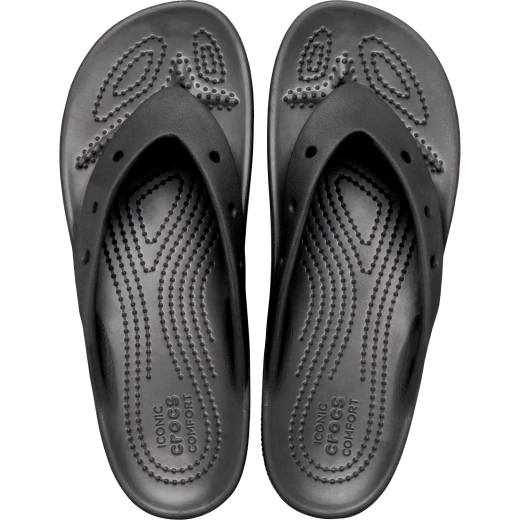 Crocs Women's Classic Platform Flip Sandals Black Size 34 35 Elevated Comfort with Textured Heel Jibbitz Compatible Lightweight Women's Footwear - Crocs - Image 15